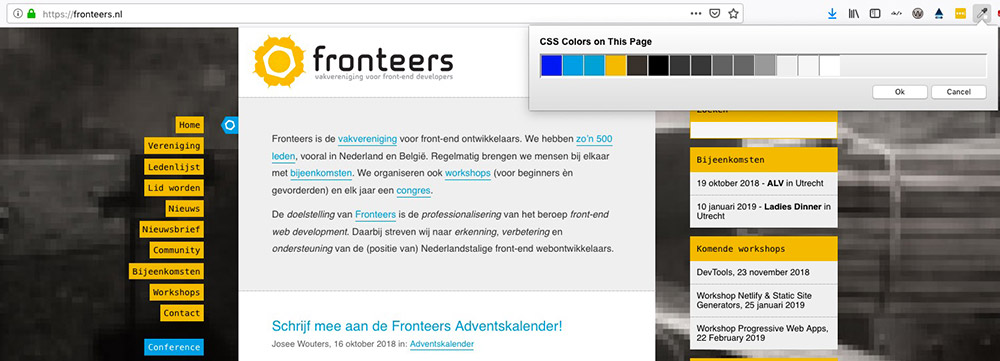 Kleurenschema Fronteers